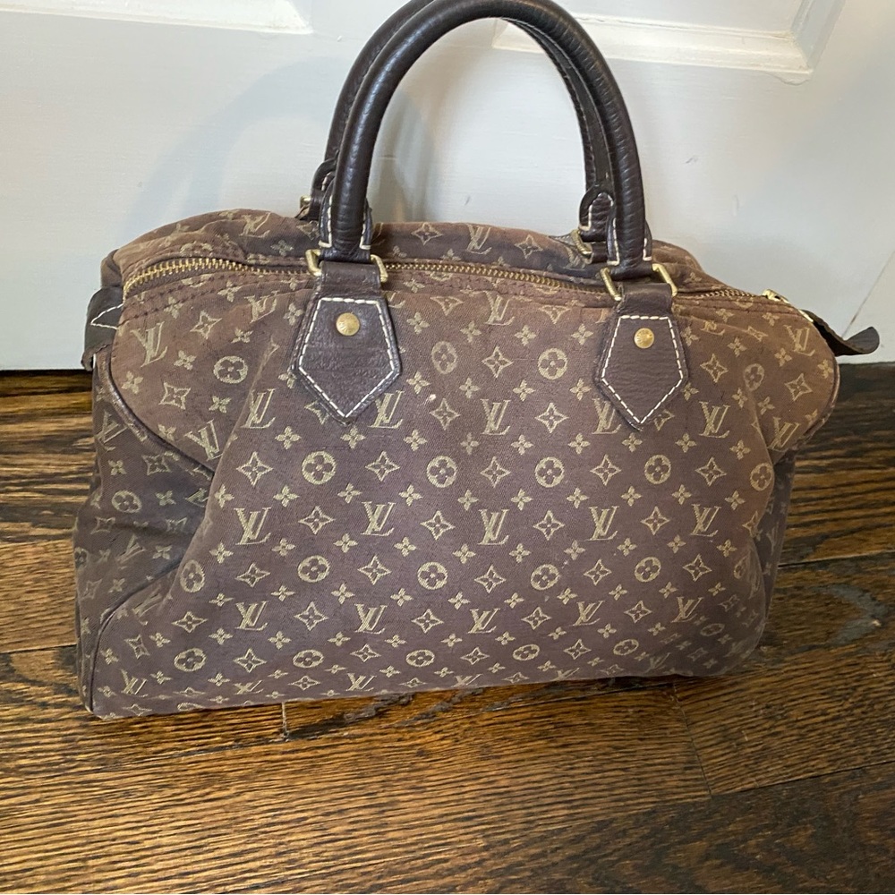 Authentic Louis Vuitton Min Lin Canvas Speedy 30